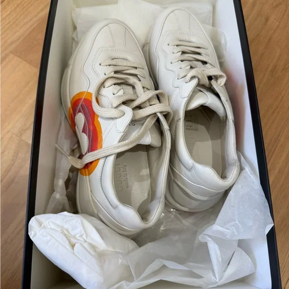 Gucci Interlocking G Logo Leather Chunky Sneakers NIB
